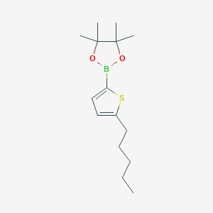 molecular formula C15H25BO2S B2661037 4,4,5,5-Tetramethyl-2-(5-pentylthiophen-2-yl)-1,3,2-dioxaborolane CAS No. 1203558-09-1