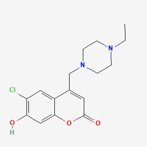 6-chloro-4-((4-ethylpiperazin-1-yl)methyl)-7-hydroxy-2H-chromen-2-one