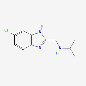 N-[(6-chloro-1H-benzimidazol-2-yl)methyl]propan-2-amine