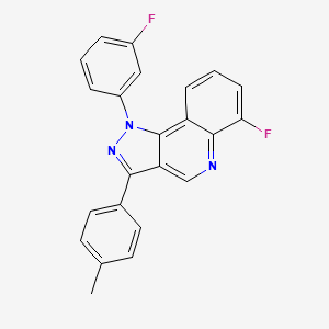 molecular formula C23H15F2N3 B2661055 6-fluoro-1-(3-fluorophenyl)-3-(p-tolyl)-1H-pyrazolo[4,3-c]quinoline CAS No. 901246-99-9