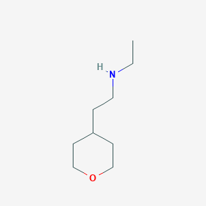 B2661065 N-ethyl-2-(tetrahydro-2H-pyran-4-yl)ethanamine CAS No. 1250275-95-6