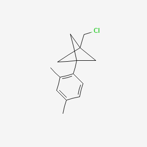 molecular formula C14H17Cl B2661070 1-(Chloromethyl)-3-(2,4-dimethylphenyl)bicyclo[1.1.1]pentane CAS No. 2287331-98-8