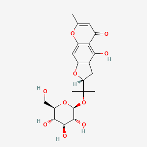 molecular formula C21H26O10 B2661073 蒙尼里苷G CAS No. 1401799-34-5