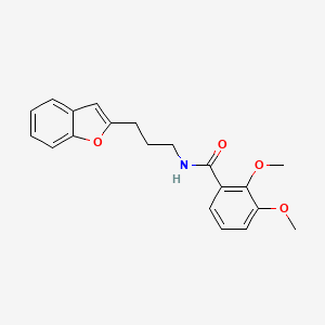 molecular formula C20H21NO4 B2661083 N-(3-(benzofuran-2-yl)propyl)-2,3-dimethoxybenzamide CAS No. 2034457-64-0