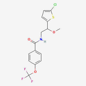 N-(2-(5-chlorothiophen-2-yl)-2-methoxyethyl)-4-(trifluoromethoxy)benzamide