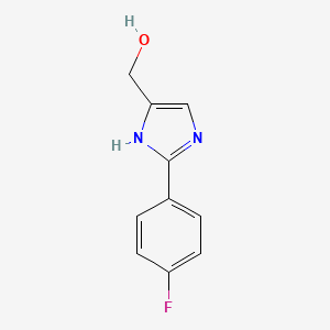 molecular formula C10H9FN2O B2661101 [2-(4-fluorophenyl)-1H-imidazol-5-yl]methanol CAS No. 191158-31-3