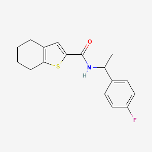 N-[1-(4-fluorophenyl)ethyl]-4,5,6,7-tetrahydro-1-benzothiophene-2-carboxamide