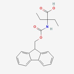 molecular formula C21H23NO4 B2661125 Fmoc-Deg-OH CAS No. 218926-46-6