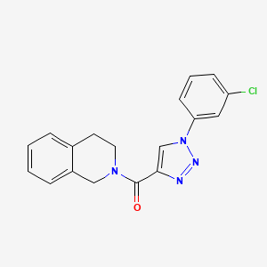 (1-(3-chlorophenyl)-1H-1,2,3-triazol-4-yl)(3,4-dihydroisoquinolin-2(1H)-yl)methanone