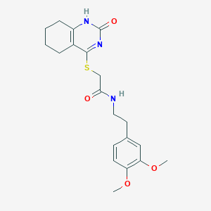 N-(3,4-dimethoxyphenethyl)-2-((2-oxo-1,2,5,6,7,8-hexahydroquinazolin-4-yl)thio)acetamide