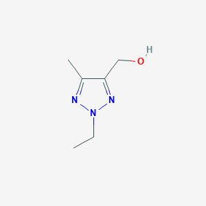 molecular formula C6H11N3O B2661133 (2-ethyl-5-methyl-2H-1,2,3-triazol-4-yl)methanol CAS No. 1864072-73-0