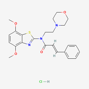 N-(4,7-dimethoxybenzo[d]thiazol-2-yl)-N-(2-morpholinoethyl)cinnamamide hydrochloride