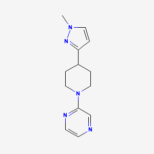 2-(4-(1-methyl-1H-pyrazol-3-yl)piperidin-1-yl)pyrazine
