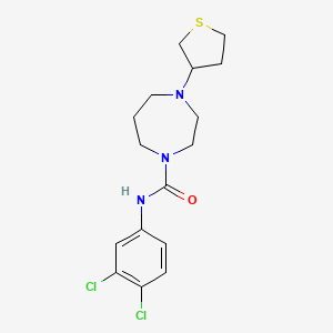 N-(3,4-dichlorophenyl)-4-(tetrahydrothiophen-3-yl)-1,4-diazepane-1-carboxamide