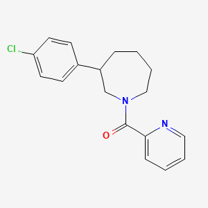molecular formula C18H19ClN2O B2661163 (3-(4-Chlorophenyl)azepan-1-yl)(pyridin-2-yl)methanone CAS No. 1788560-43-9