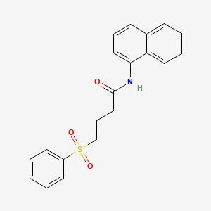 molecular formula C20H19NO3S B2661171 N-(naphthalen-1-yl)-4-(phenylsulfonyl)butanamide CAS No. 941925-36-6