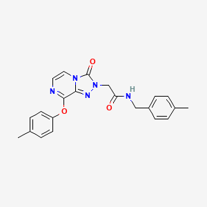 molecular formula C22H21N5O3 B2661173 N-(4-methylbenzyl)-2-(3-oxo-8-(p-tolyloxy)-[1,2,4]triazolo[4,3-a]pyrazin-2(3H)-yl)acetamide CAS No. 1251633-81-4
