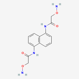molecular formula C14H16N4O4 B2661175 N,N'-(1,5-Naphthalenediyl)bis[2-(aminooxy)acetamide] CAS No. 1166232-68-3