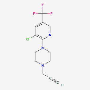 1-[3-Chloro-5-(trifluoromethyl)pyridin-2-yl]-4-(prop-2-yn-1-yl)piperazine