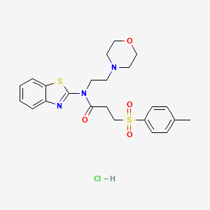 N-(benzo[d]thiazol-2-yl)-N-(2-morpholinoethyl)-3-tosylpropanamide hydrochloride
