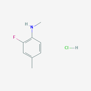molecular formula C8H11ClFN B2661194 2-fluoro-N,4-dimethylaniline hydrochloride CAS No. 1909314-24-4