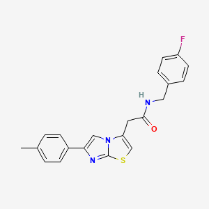 N-(4-fluorophenyl)-3-(2-phenylimidazo[1,2-a]pyridin-3-yl)propanamide