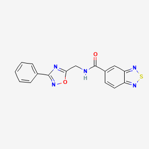N-((3-phenyl-1,2,4-oxadiazol-5-yl)methyl)benzo[c][1,2,5]thiadiazole-5-carboxamide