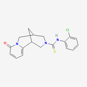N-(2-chlorophenyl)-8-oxo-4,5,6,8-tetrahydro-1H-1,5-methanopyrido[1,2-a][1,5]diazocine-3(2H)-carbothioamide