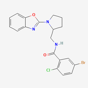 N-((1-(benzo[d]oxazol-2-yl)pyrrolidin-2-yl)methyl)-5-bromo-2-chlorobenzamide