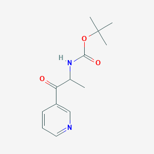 tert-butyl N-(1-oxo-1-pyridin-3-ylpropan-2-yl)carbamate