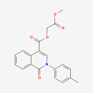 molecular formula C20H17NO5 B2661239 2-Methoxy-2-oxoethyl 1-oxo-2-(p-tolyl)-1,2-dihydroisoquinoline-4-carboxylate CAS No. 1226434-71-4