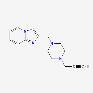 1-({Imidazo[1,2-a]pyridin-2-yl}methyl)-4-(prop-2-yn-1-yl)piperazine
