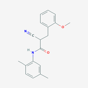 molecular formula C19H20N2O2 B2661246 2-cyano-N-(2,5-dimethylphenyl)-3-(2-methoxyphenyl)propanamide CAS No. 1261021-69-5