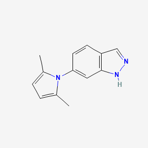 molecular formula C13H13N3 B2661248 6-(2,5-dimethyl-1H-pyrrol-1-yl)-1H-indazole CAS No. 866008-96-0
