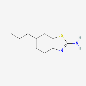 molecular formula C10H16N2S B2661251 6-Propyl-4,5,6,7-tetrahydro-1,3-benzothiazol-2-amine CAS No. 136467-31-7
