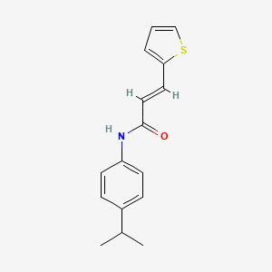 molecular formula C16H17NOS B2661256 (2E)-N-(4-(异丙基)苯基)-3-(噻吩-2-基)丙-2-烯酰胺 CAS No. 549541-61-9