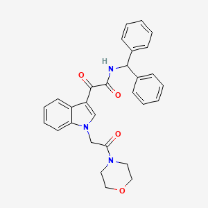 N-benzhydryl-2-(1-(2-morpholino-2-oxoethyl)-1H-indol-3-yl)-2-oxoacetamide
