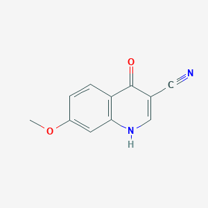 molecular formula C11H8N2O2 B2661268 4-Hydroxy-7-methoxyquinoline-3-carbonitrile CAS No. 2305-69-3
