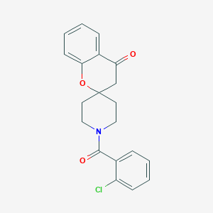 molecular formula C20H18ClNO3 B2661270 1'-(2-Chlorobenzoyl)spiro[chroman-2,4'-piperidin]-4-one CAS No. 877810-87-2