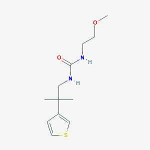 molecular formula C12H20N2O2S B2661279 1-(2-Methoxyethyl)-3-(2-methyl-2-(thiophen-3-yl)propyl)urea CAS No. 2309597-45-1