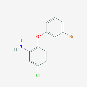 molecular formula C12H9BrClNO B2661289 2-(3-Bromophenoxy)-5-chloroaniline CAS No. 1039816-97-1