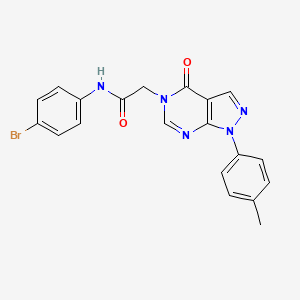 molecular formula C20H16BrN5O2 B2661292 N-(4-bromophenyl)-2-(4-oxo-1-(p-tolyl)-1H-pyrazolo[3,4-d]pyrimidin-5(4H)-yl)acetamide CAS No. 863446-59-7