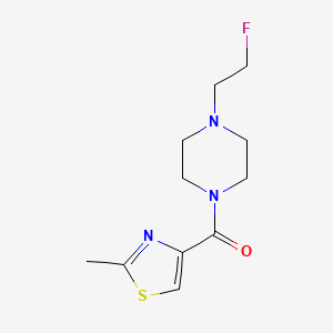 molecular formula C11H16FN3OS B2661302 (4-(2-Fluoroethyl)piperazin-1-yl)(2-methylthiazol-4-yl)methanone CAS No. 2034226-11-2