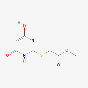 molecular formula C7H8N2O4S B2661312 甲基[(4,6-二羟基嘧啶-2-基)硫基]乙酸酯 CAS No. 370077-73-9