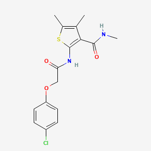 2-(2-(4-chlorophenoxy)acetamido)-N,4,5-trimethylthiophene-3-carboxamide
