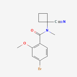 4-bromo-N-(1-cyanocyclobutyl)-2-methoxy-N-methylbenzamide