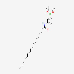 molecular formula C30H52BNO3 B2661342 N-[3-(tetramethyl-1,3,2-dioxaborolan-2-yl)phenyl]octadecanamide CAS No. 2490666-06-1