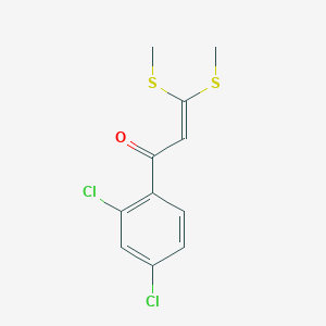 B2661356 1-(2,4-Dichlorophenyl)-3,3-bis(methylsulfanyl)-2-propen-1-one CAS No. 56944-69-5