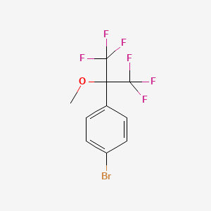 molecular formula C10H7BrF6O B2661361 1-溴-4-(1,1,1,3,3,3-六氟-2-甲氧基丙烷-2-基)苯 CAS No. 1864784-61-1