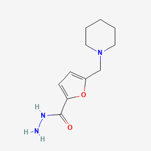 molecular formula C11H17N3O2 B2661365 5-(哌啶-1-基甲基)-2-呋喃甲酰肼 CAS No. 26095-11-4